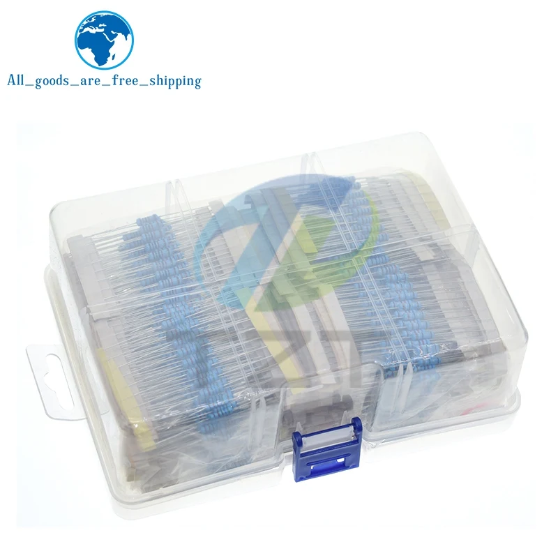 Imagem -03 - Tzt Metal Film Resistor Sortimento Kit 127 Valores 1270 Pcs 2w 0.5w 1r 1m Ohm