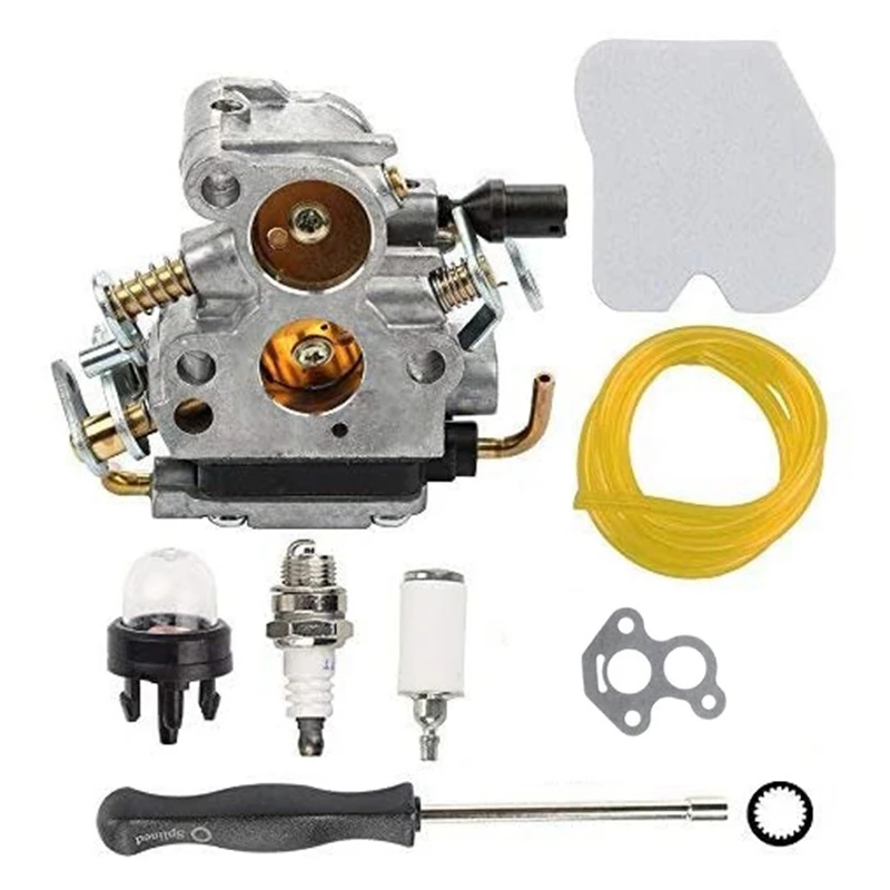 

ABCD Carburetor and Air Filter Fuel Pipe Filter for Husqvarna 235 235E 236 240 E Chainsaw Jonsered Cs2234 Cs2238 Carburetor