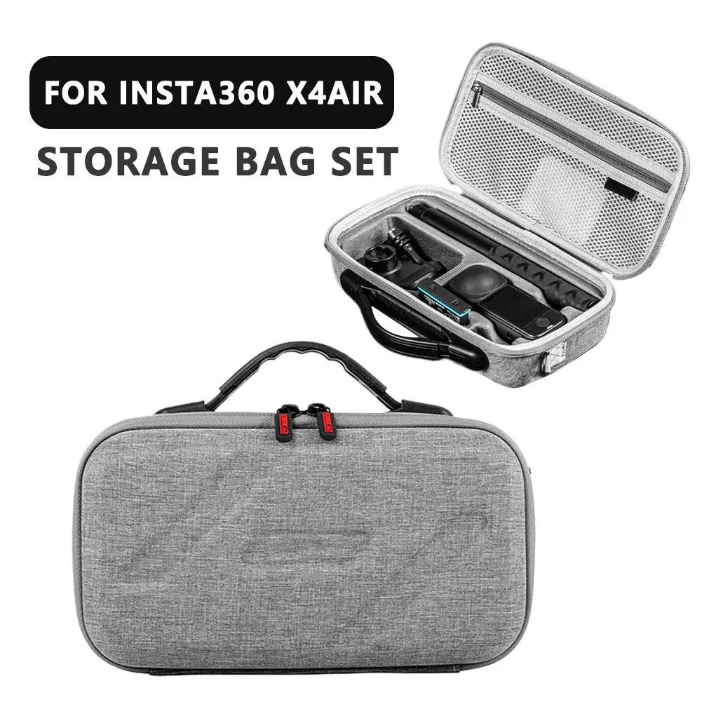 Für Insta360 X4AIR Tragetasche Reisetasche Panorama Fotografie Lagerung Tasche PU Tragbare Handtasche Box Kamera Zubehör