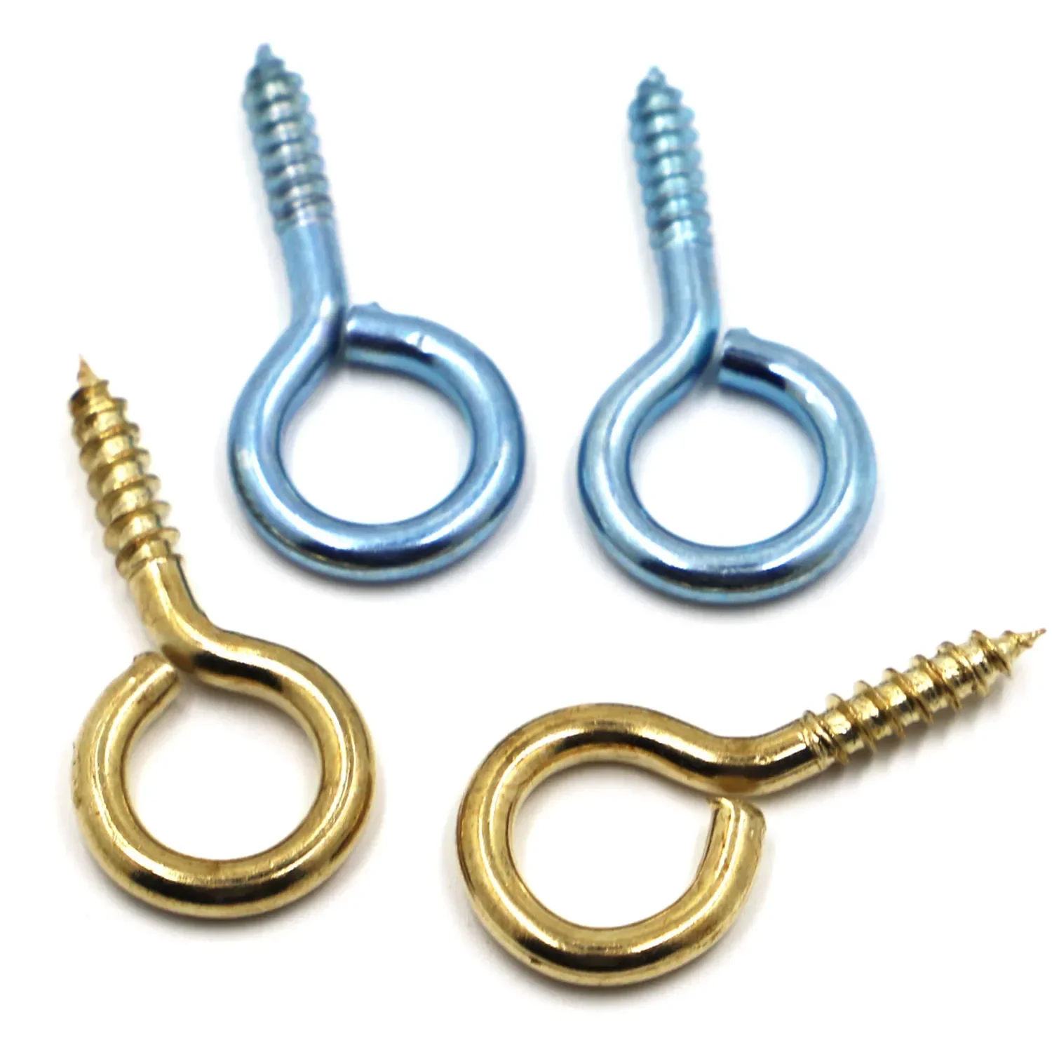 Eye Pins Eyepins Hooks Eyelets Screw 0# 1# 2# 3# 4# 5# 6# 8# 10# 12# 14# Threaded Clasps Hooks Jewelry Findings For Making DIY