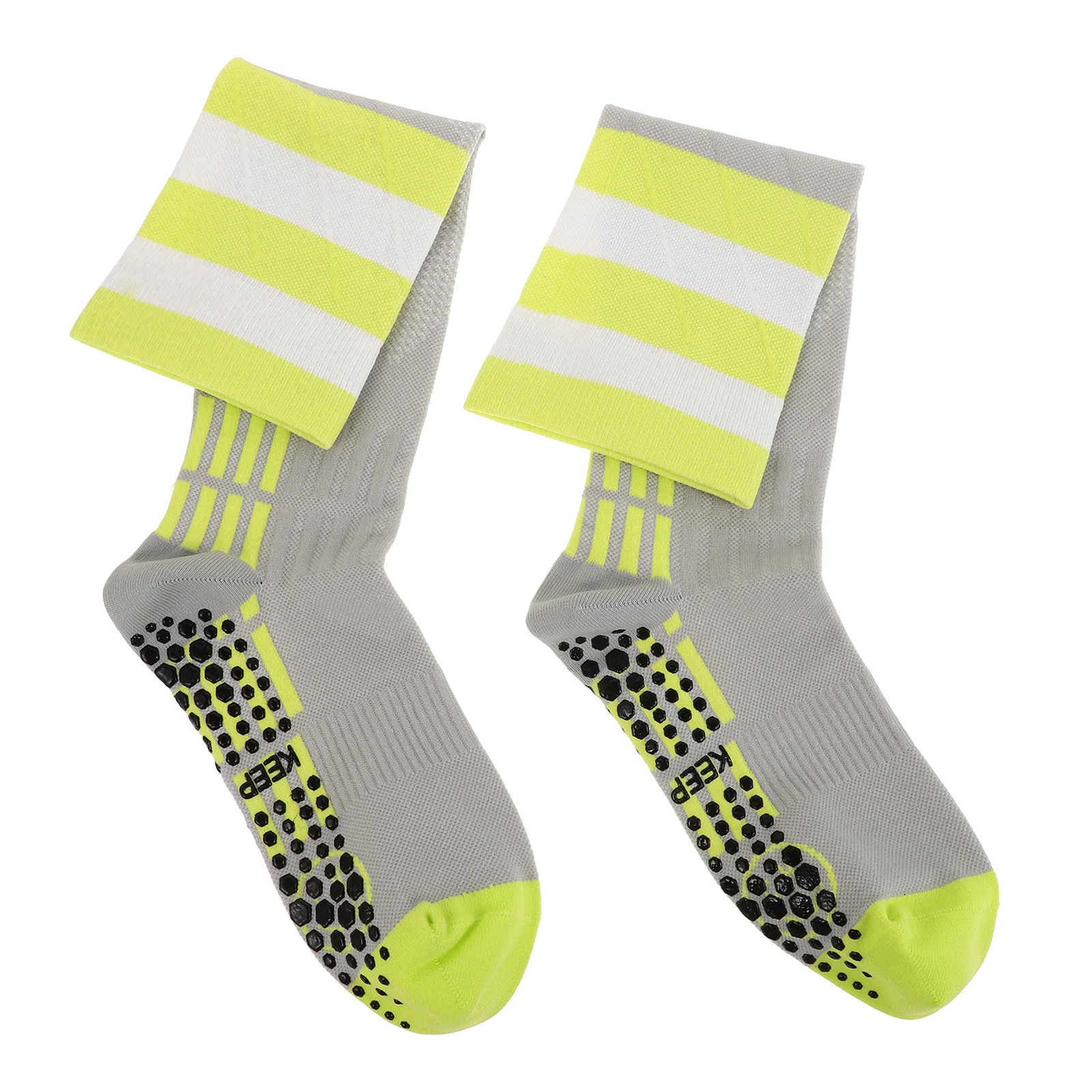 1 زوج المضادة للانزلاق اللياقة البدنية جوارب ضغط الرجال الركبة عالية جوارب رياضية عالية مرونة العضلات دعم لتشغيل الدراجات السفر