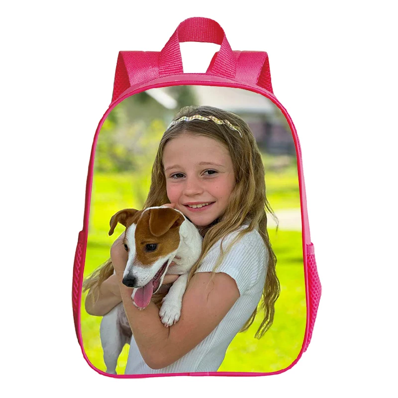 Pink Bag Like Nastya Print Backpack Kids Primary School Bag Nursery Girls Bookbag Kindergarten Bags Children Waterproof Rucksack