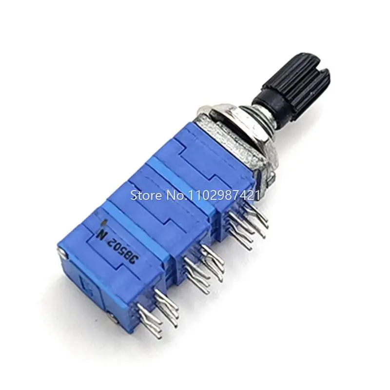 1 Piece Precision Potentiometer 6 Link B5K B502 Power Amplifier Audio Speaker Volume Potentiometer 18Pin Shaft Length 15MM