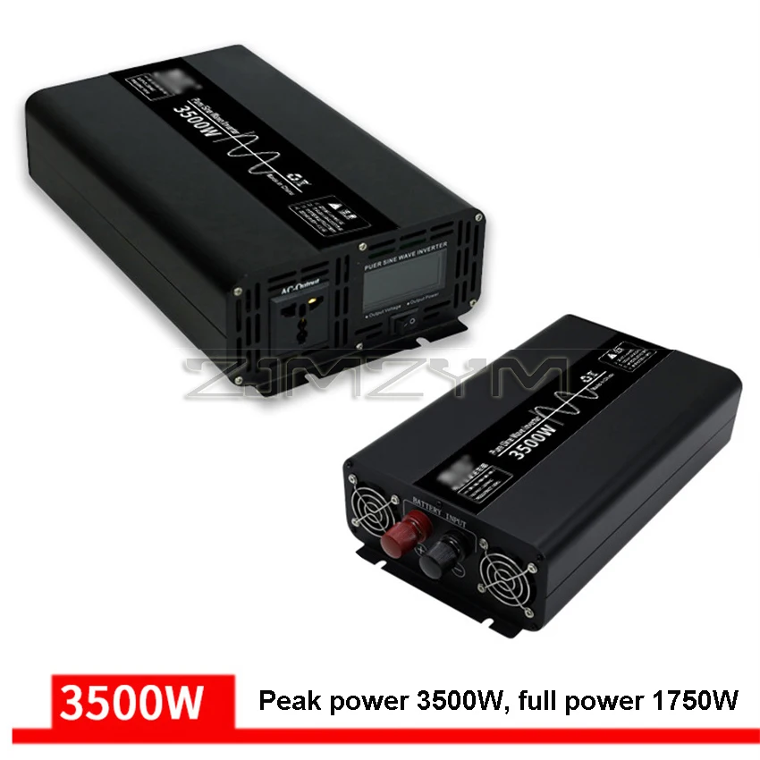 Imagem -05 - Inversor 12v 24v 48v para ac 220v 110v Onda Senoidal Pura Inversor de Energia Solar Transformador Conversor de Frequência de Tensão 4500w 3500w