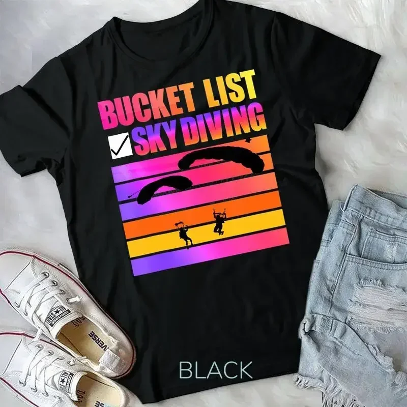 Bucket List Skydiving Unisex T shirt