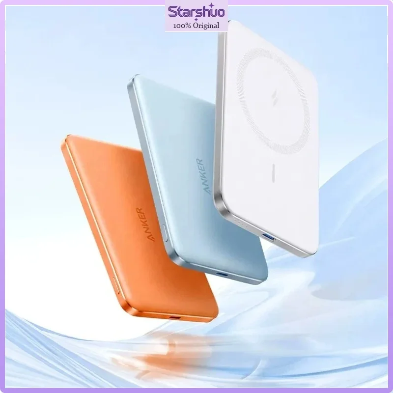 Anker Ice Sticker Air Magnetic Power Bank, 2026 GB Standard, Ultra Slim Wireless Fast Charge, CCC Air-Safe Portable Charger