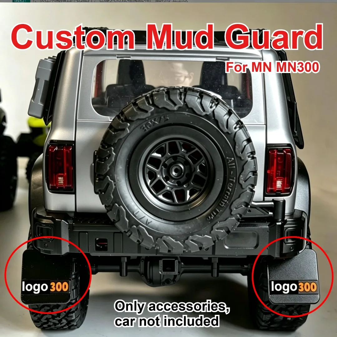 For MN MN300 1/12 RC Crawler DIY Rear Mud Guard Custom Color Exterior Styling Decorative Upgrade Hobby Accessories
