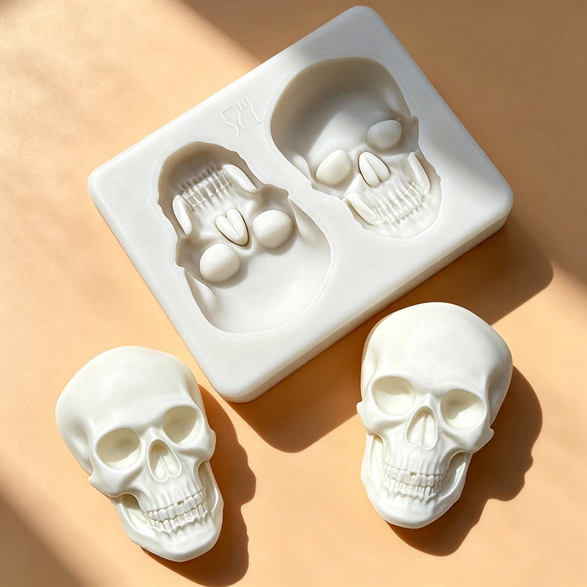 Schädel Halloween Silikon Form Sugar Cupcake Backform Fondant Kuchen Dekorieren Werkzeuge