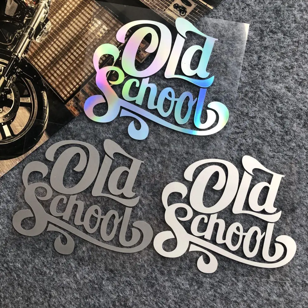 Old School Retro Reflective Car Stickers Motorcycle Motorbike Locomotive Fuel Tank Helmet Decorative Decals for XL 833 Road King