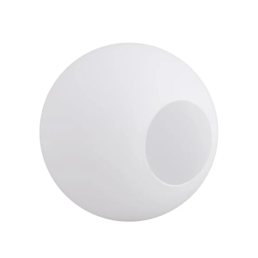 

9.4 IN Fitter: 3.14 IN Lighting Fixture Replacement Globes Neckless Top Opening Frosted Opal White Glass Lamp Shades
