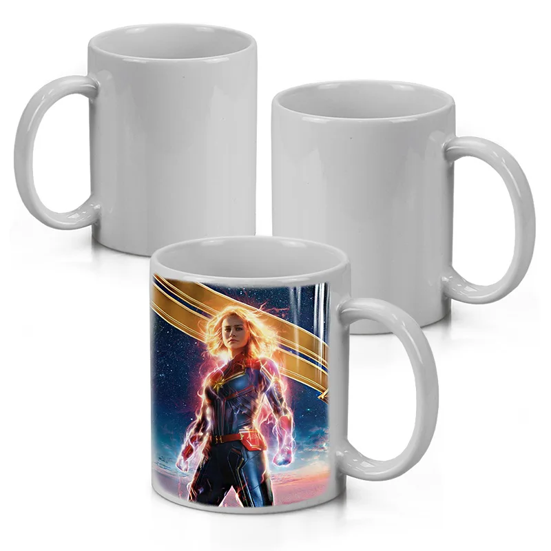 325ml - 6 Flat White Porcelain Sublimation Mug