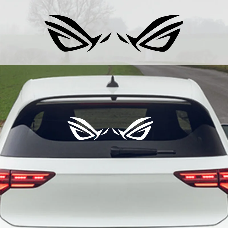 

2 PCS LEFT&RIGHT ROG REPUBLIC OF GAMERS EARPHONE PC STICKER ASUS GAMING LAPTOP PC DEKSTOP#347