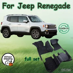 Car Floor Mats For Jeep Renegade 2016 2017  2018 Auto Interior Accessories Protector Custom Carpets Styling