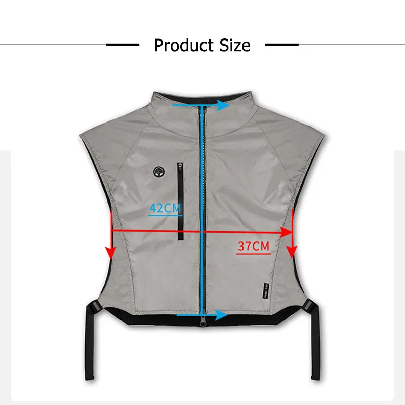 Men Running Vests Outdoor Double-sided Wearable Reflective Bicycle Training Clothing Waterproof Sports Tactical Vest