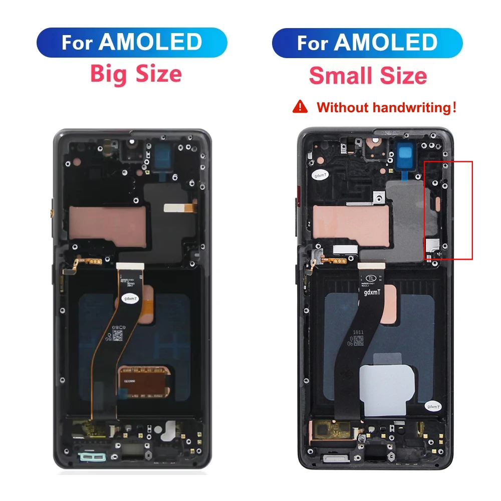 6.8\'\'AMOLED For Samsung S21 Ultra 5G Lcd Display Digital Touch Screen For Samsung G998F G998B Display With Frame