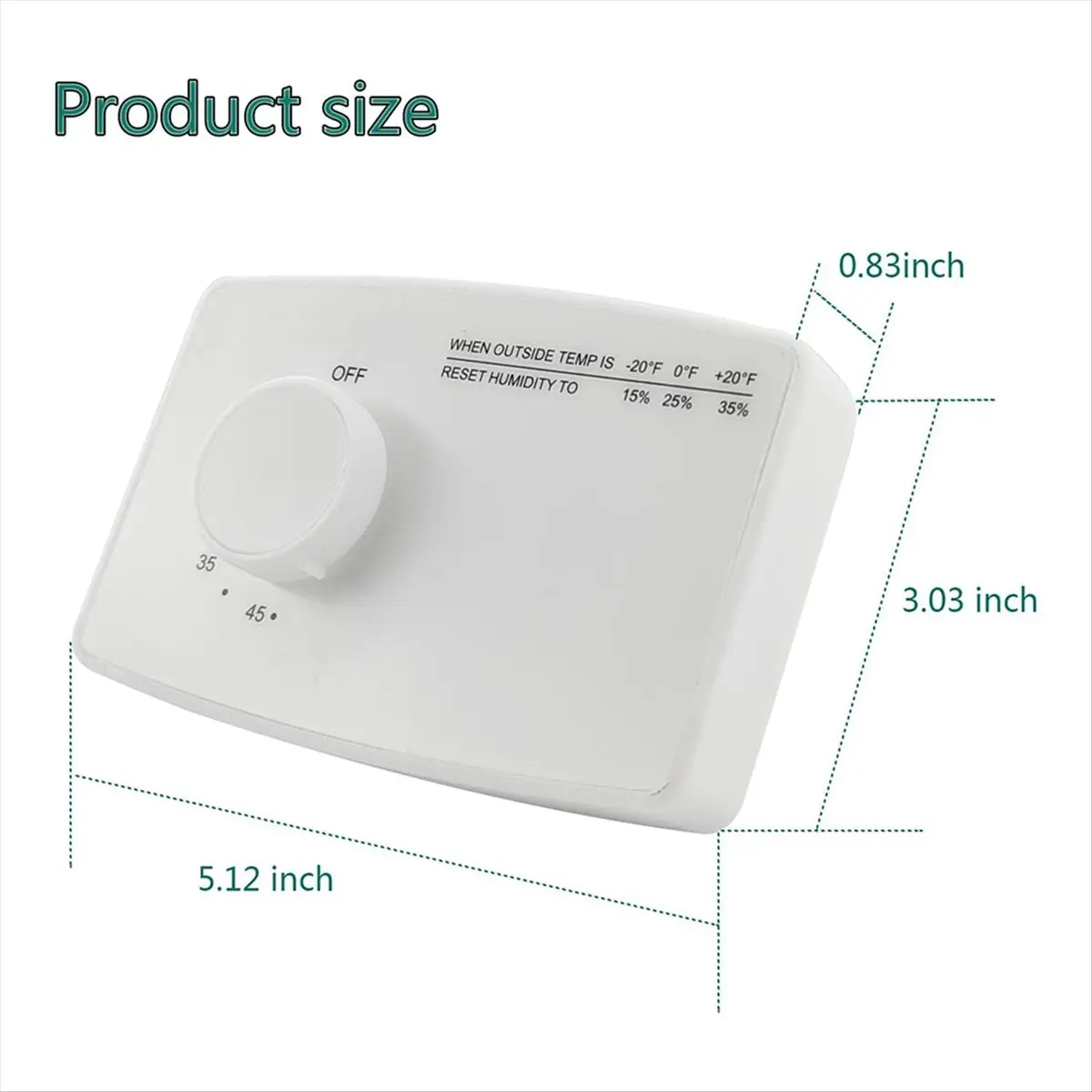 A04V 4655 مفتاح التحكم الرقمي في الرطوبة لقناة المنزل بأكمله أو مرطب مثبت على الحائط للتحكم في الرطوبة 110 فولت #1
