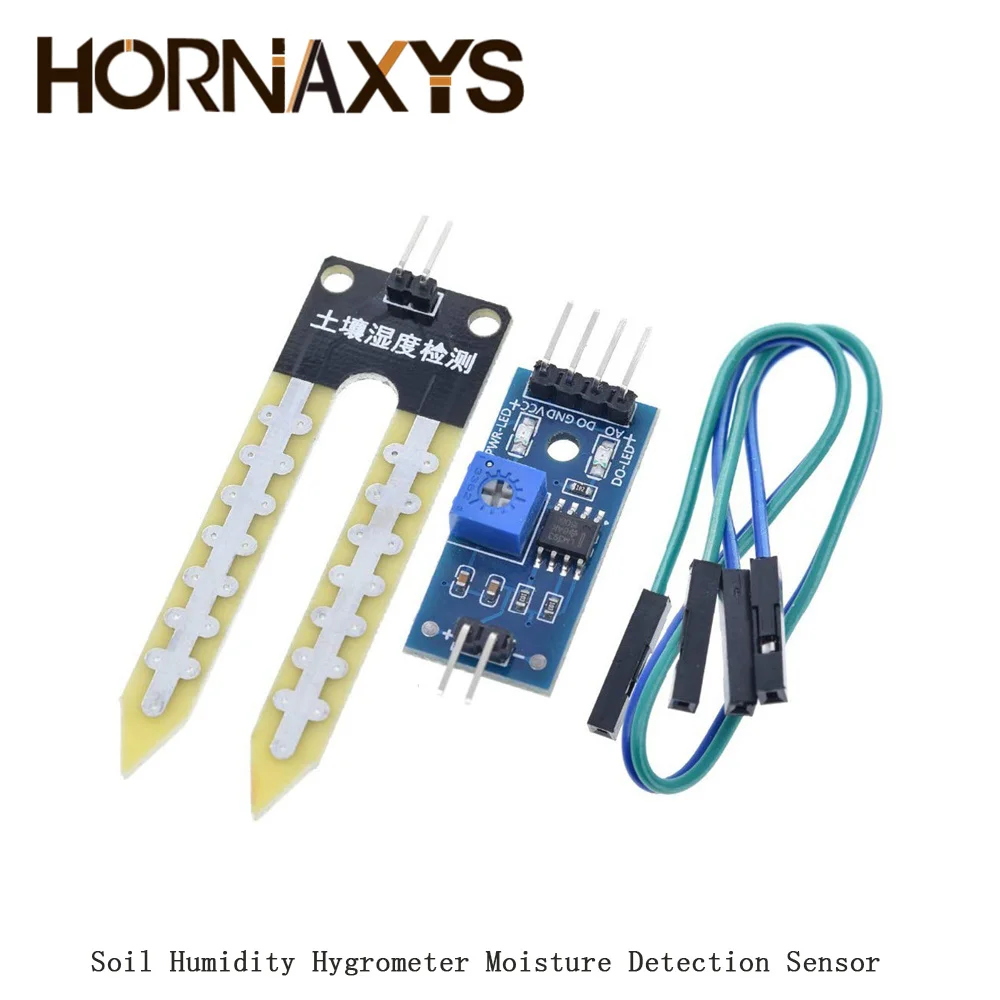 5pcs Soil Humidity Hygrometer Moisture Detection Sensor Module Automatic Watering System Compatible with Arduino