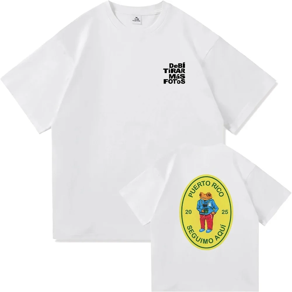 Bad Bunny DTMF 2026 World Tour T-Shirt, Unisex Retro Harajuku Style, High-Quality Pure Cotton Crew Neck Men and Women T-Shirt