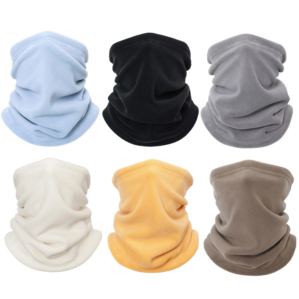 Breathable Comfortable Neck Cover Cycling Running Sport Neckerchief Windproof Plush Pullover Scarf Warm Thicken Neckerchief