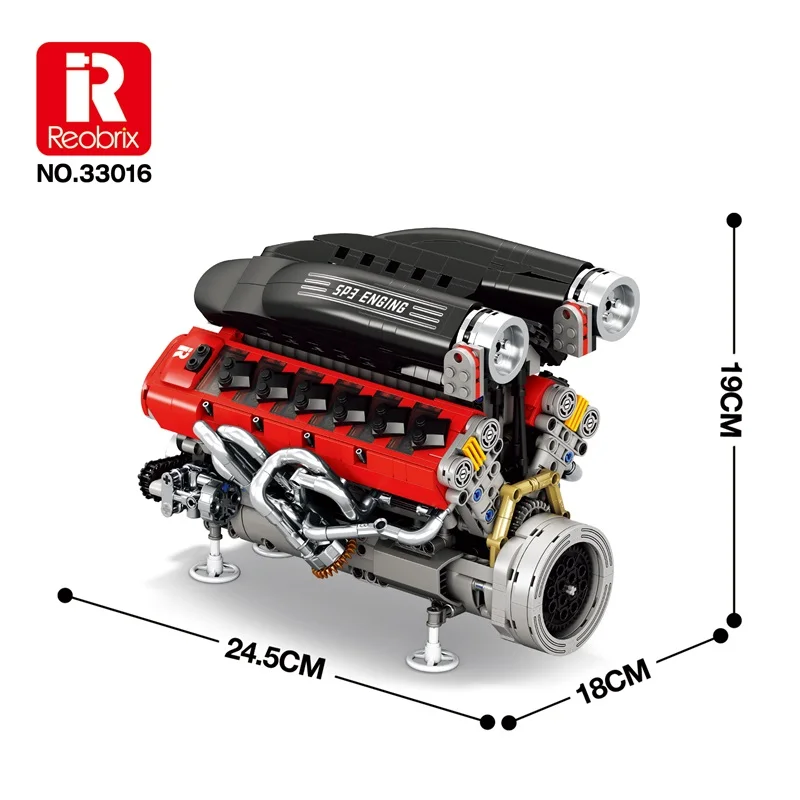 1240 pçs moc técnico sp3 esportes carro motor blocos de construção tijolos montagem modelo diy brinquedos para crianças presente aniversário conjunto