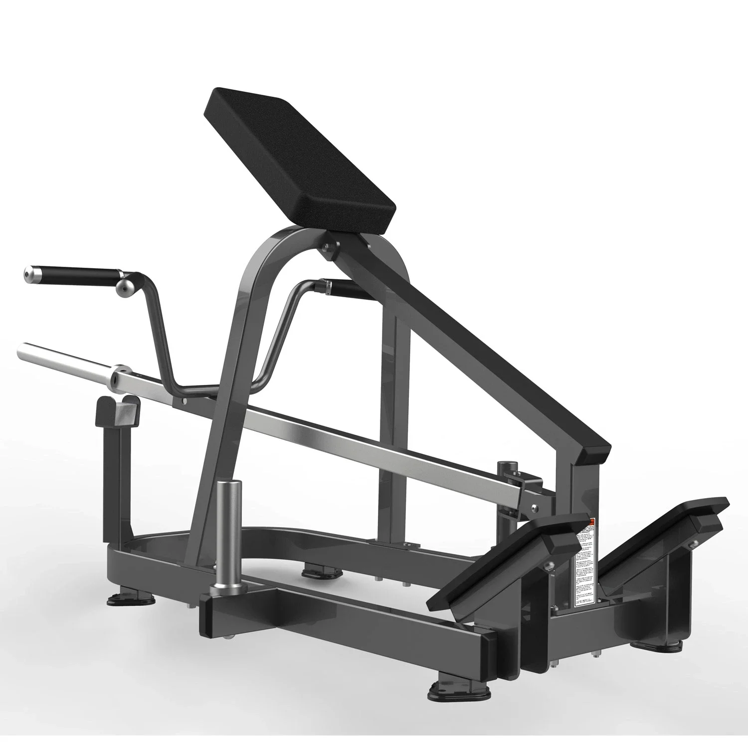Lying T-Bar Row Plate loaded T bar row with chest plate T-Bar Row Machine  with adjustable handles and foot platform