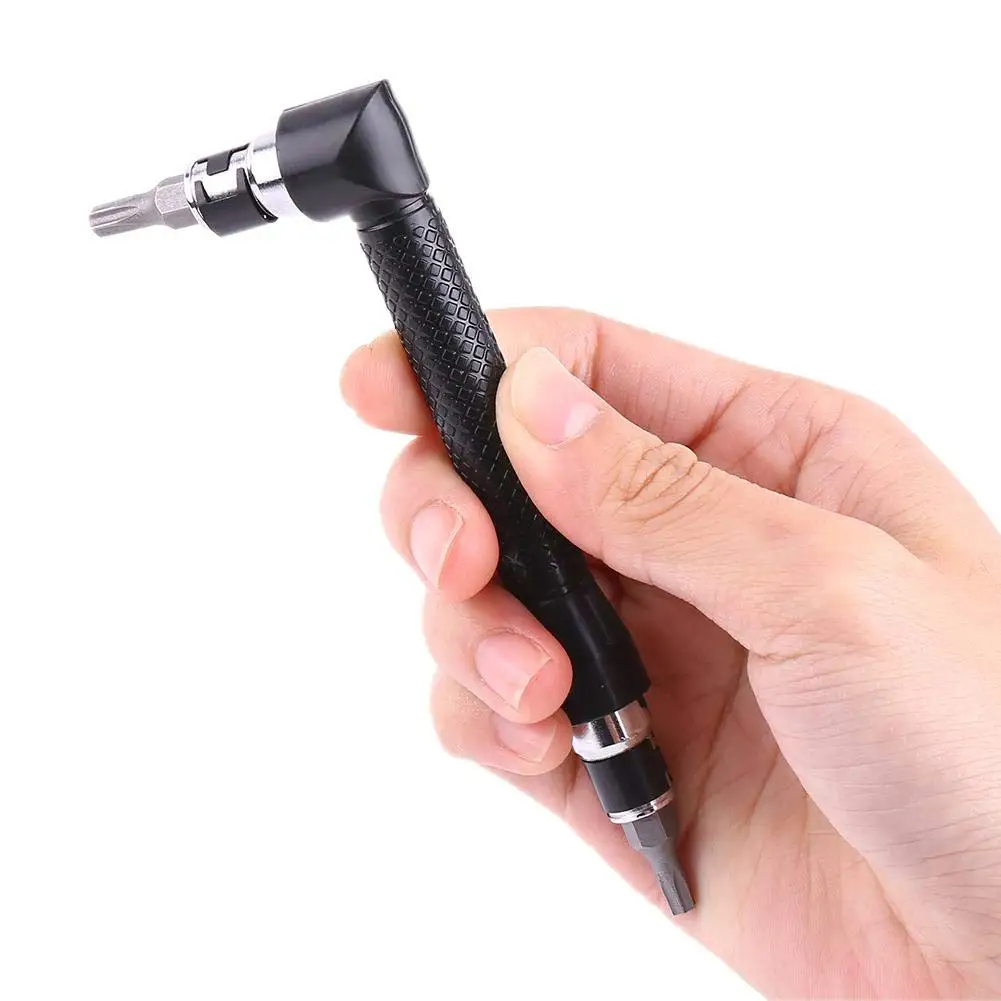 L-Shaped Double Head Screwdriver Utility Mini Socket Wrench 1/4\