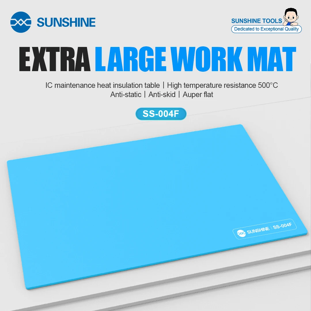 

SUNSHINE SS-004F Heat Insulation Silicone Pad Extra Lage Work Mat Temperature Resistant Repair Pad Mobile Phone Repair Tool