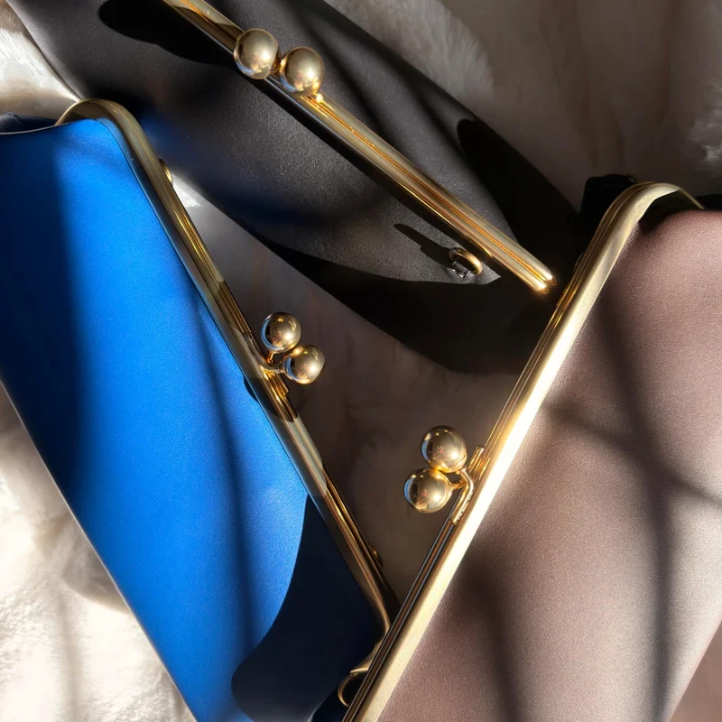 The New Kisslock Frame Bags 30 Just Walked For Women Luxury Designer Handbag Purses 2026 New In PU Clutch Clip Underarm Shoulder