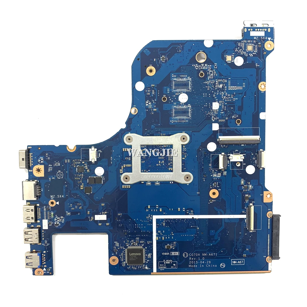 Imagem -02 - Placa-mãe Portátil para Lenovo 100 de Trabalho Cpu G7035 Cg70a Nm-a671 Fru 5b20k04319 A86410 2.0ghz