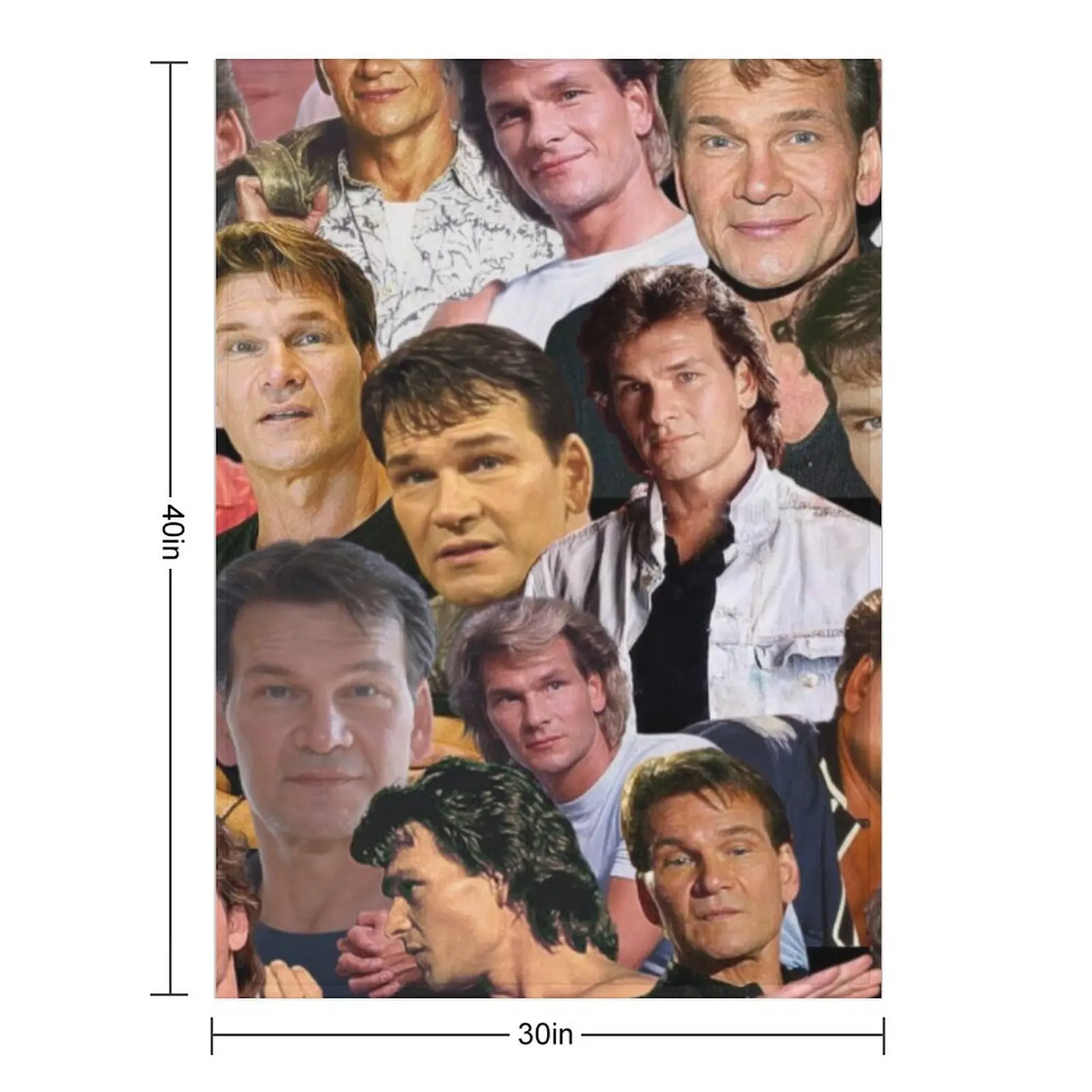 باتريك swayze صورة مجمعة رمي بطانية الشاطئ لطيف الشتاء أسرة منقوشة البطانيات #2