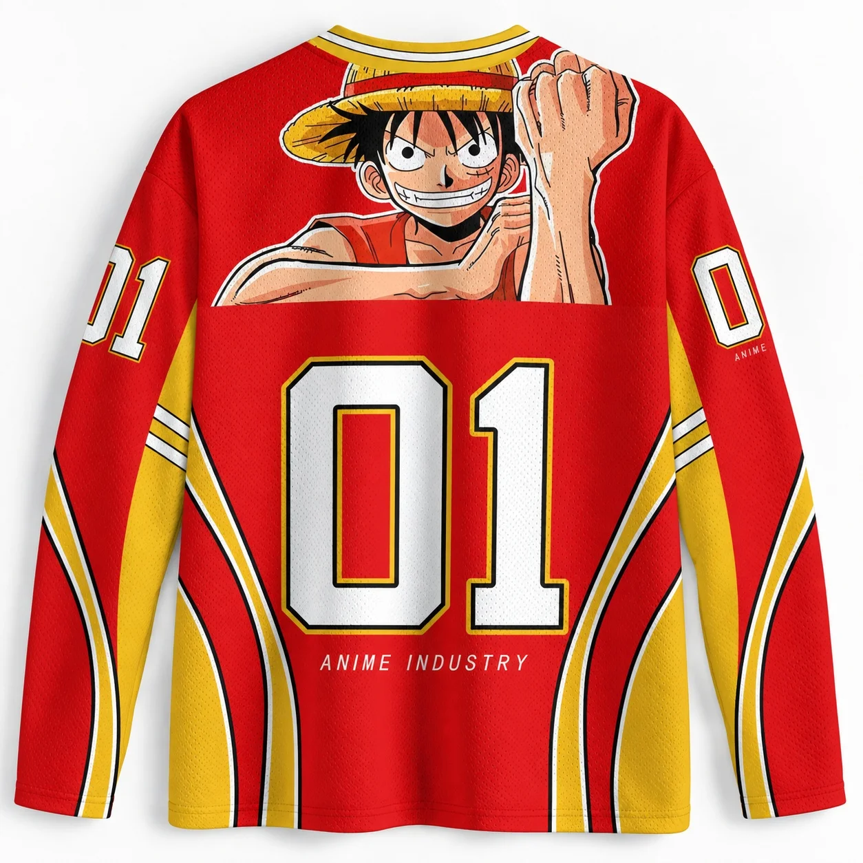 Japanese Anime Goku Luffy 3D Children's Adult Parent-child Outfit Breathable Quick Drying Sports Long Sleeved Jersey T-shirt