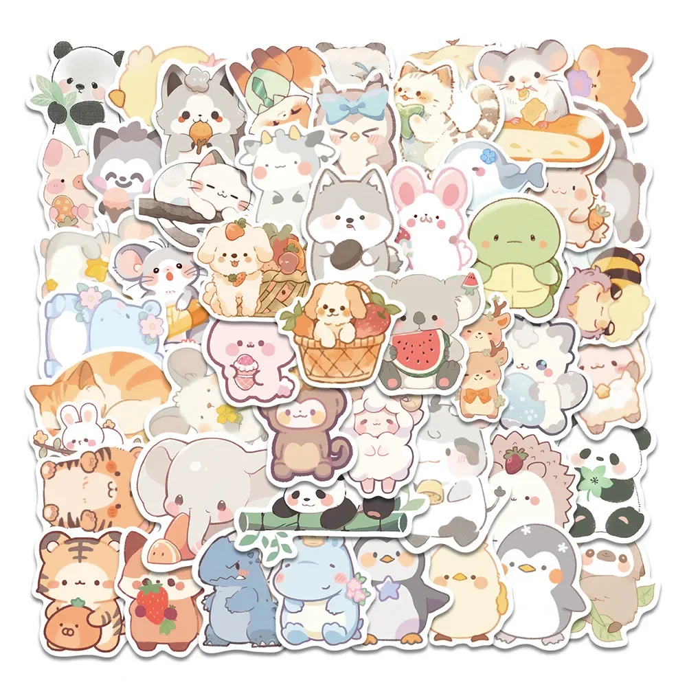 

10/30/50PCS Funny Animals Cute Graffiti Stickers Toy Luggage Laptop Ipad Skateboard Mobile Phone Bike Guitar Water Cup Wholesale