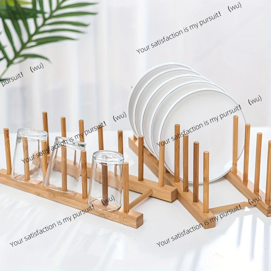 Multi Functional Storage Rack Kitchen Storage Mechanism Tableware Drainage Wooden Tableware Drying Rack Kitchen Accessories