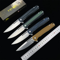 Y-START LK5014 Folding Knives 14C28N Steel G10 Handle Outdoor Camping Fishing Survival EDC Tool