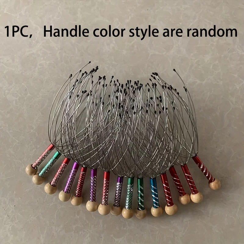 2pcs = (1pc 12-Claw Nail Head Massager And 1pc Octopus Massager) Unisex, Relaxing Design, Easy to Use