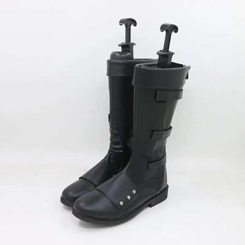 

DY20Game Arknights Ulpianus Cosplay Shoes Boots Long Black PU Leather Shoes Ulpianus Costume Props Halloween Carnival For Women
