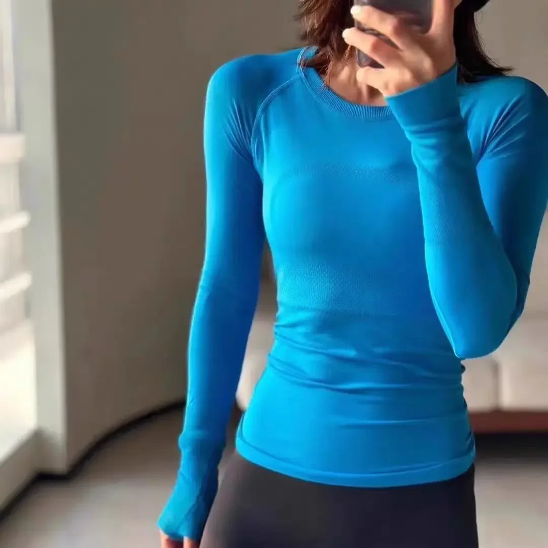 

Lemon Women Swiftly Tech 2.0 Women Sport Long sleeve T-shirt Seamless Fitness Yoga Shirts Workout Sport Tee Pilates Gym Clothing