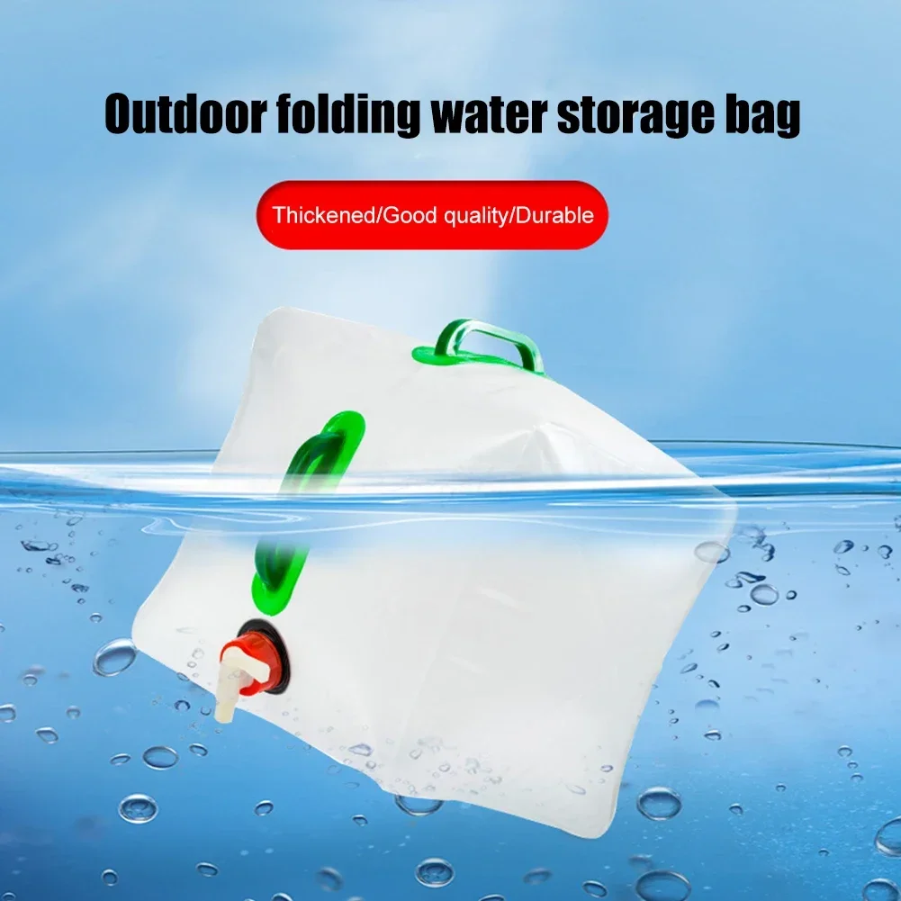 5L/10L/15L/20L Folding Water Bag Portable Water Container Kettle Large Capacity No Leakage for Camping Cooking Picnic