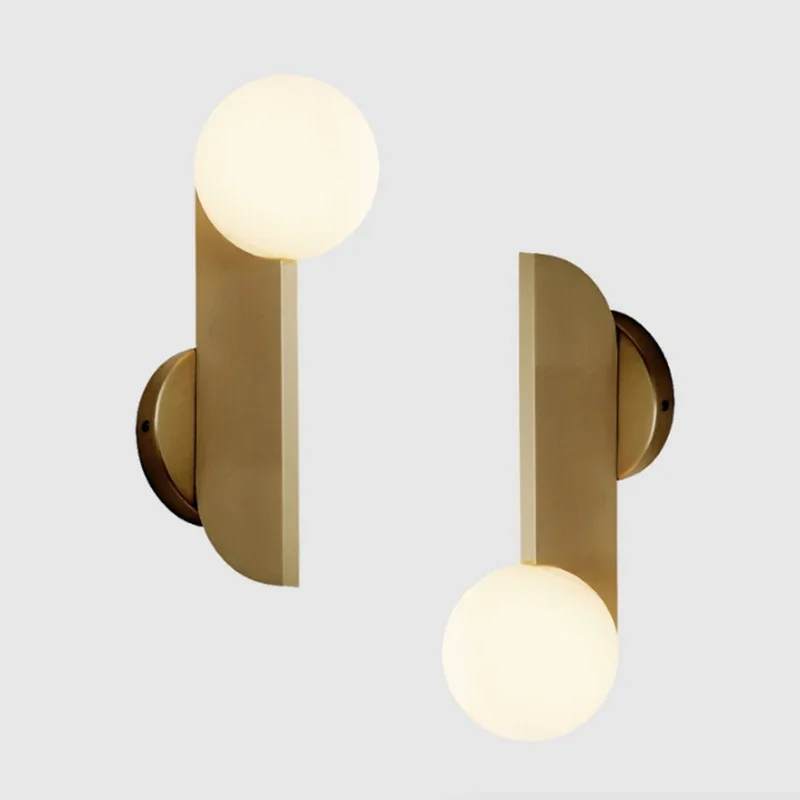 Nordic Minimalist Style Creative Golden Note Wall Light Living Room Bedroom Study Light Luxury Decoration Lighting Wall Lamp