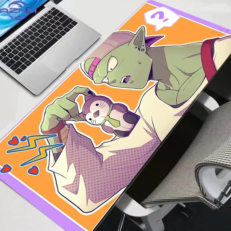 Anime Dragon Ball Piccolo Cute Cartoon Mouse Pad, Rubber Non Slip Gaming Desk Mat, Bright Orange Pop Art Style HD Print Mouse Pa