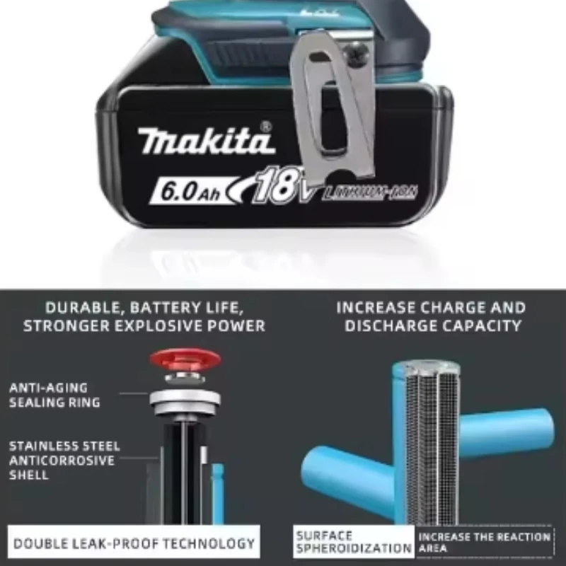 

Makita 18V BL1850B 5.0Ah Battery Rechargeable For Makita LXT 18V Cordless Power Tools Drill Wrench Angle Grinder Saw