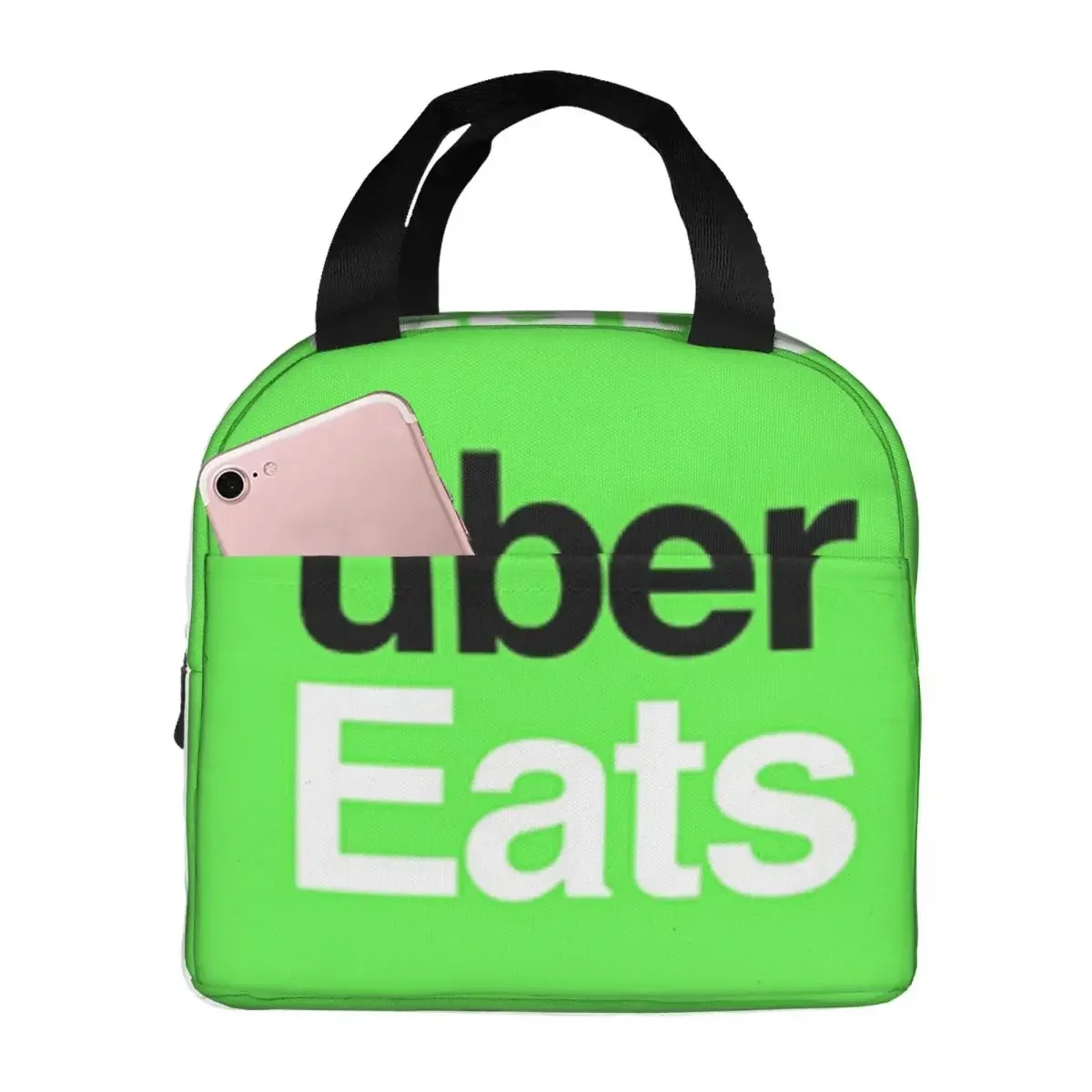 Ubereats Bolsas de almuerzo aisladas Bolsas de picnic portátiles Caja de almuerzo térmica Bolsa de almuerzo para mujer Trabajo Niños Escuela