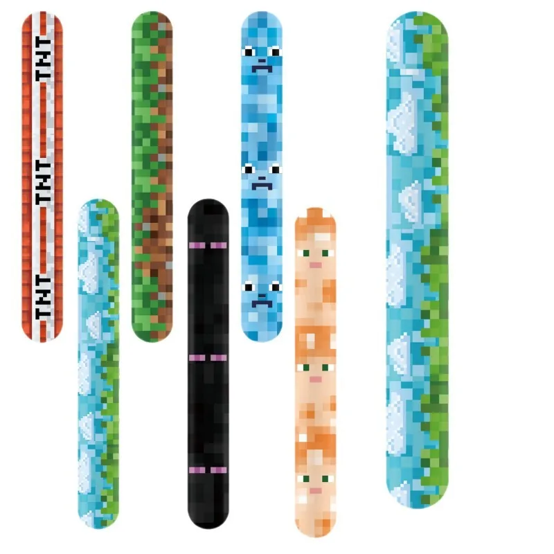 

Набор для дня рождения в стиле Minecraft: тетрадь с мультяшным принтом, подарочный пакет, бумажные очки, реквизит для креативных игр