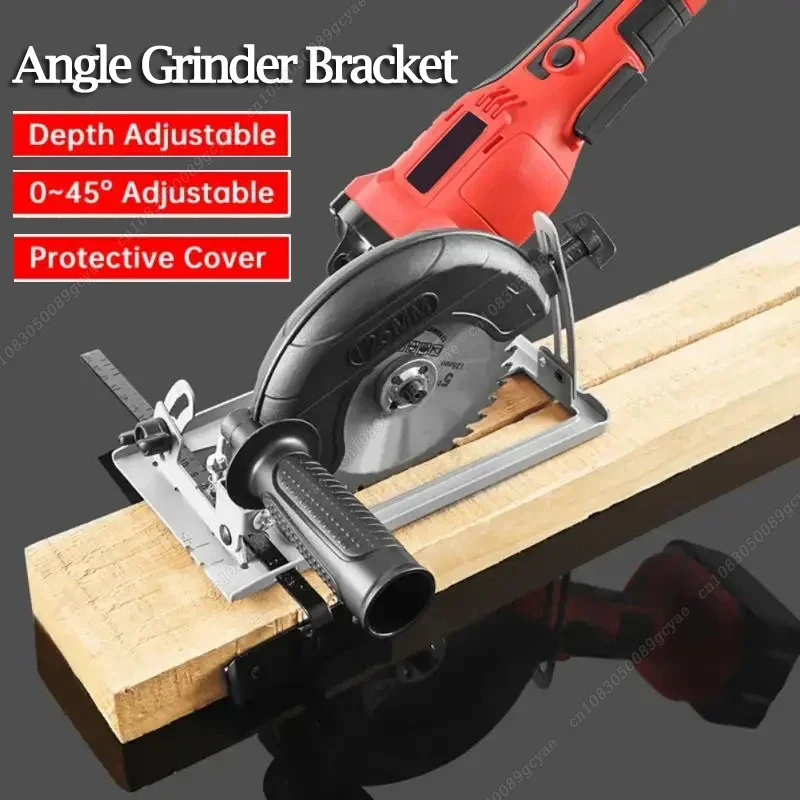 Hand Angle Grinder Converter To Cutter Cutting Machine Refit Electric Chain Saw Circular Saw Bracket Base Woodworking Table Tool