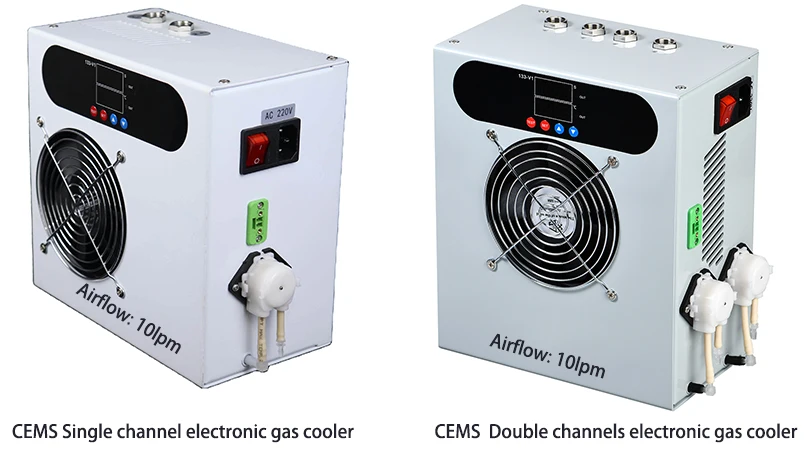 Double Channels Air Dryer Flue  Detection  Analyzer Electronic Dehumidifier Peltier  Condenser CEMS Cooler