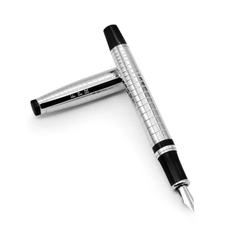 

Набор перьевых ручек FPR Ambassador Ultra Flex Nib с выгнутым хромированным пером, многоразовая ручка с картриджами и конвертером для каллиграфии и письма