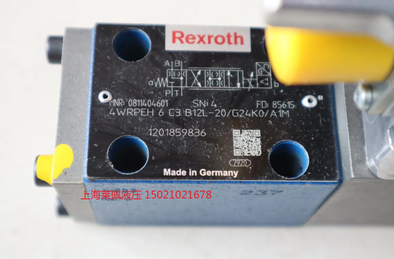 0811404601 4WRPEH6C3B12L-20/G24K0/A1M Rexroth REXROTH Proportional Valve