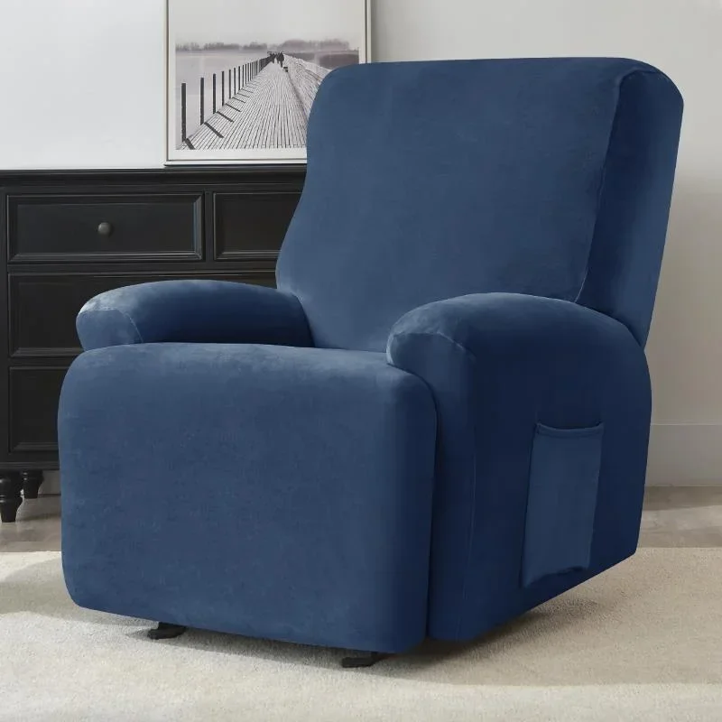 Housse de canapé épaisse et élastique en Velours uni - pour canapé 1, 2 Housse de canapé épaisse et élastique en Velours uni - pour canapé 1, 2