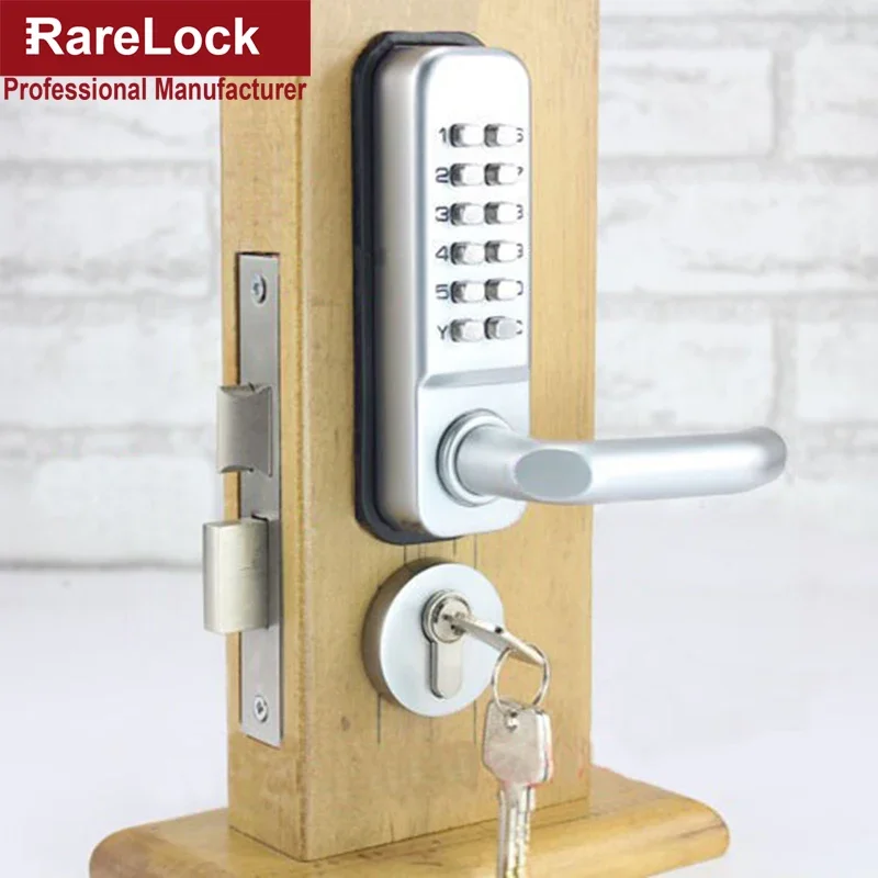 

Combination Door Lock with Keys for Home Security Office Hotel Wooden Door 2 Way Opening Rarelock ZS49 G