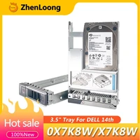 Bandeja de disco duro LFF SATA SAS de 3,5 pulgadas Caddy para Dell PowerEdge R7625 R7525 R640 R750 R740 R760 R760xa R760xd2 R760xs X7K8W 0X7K8W
